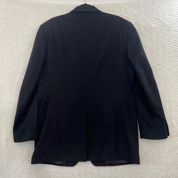 Chereskin Cashmere Wool Silk Black Blazer Jacket Sport Coat Mens 42 Long - Picture 2 of 11